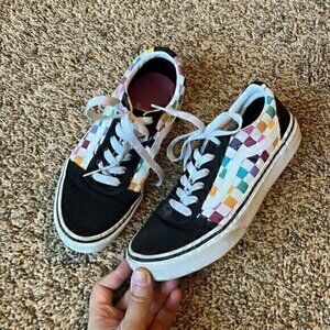Vans Old Skool Rainbow check sneakers